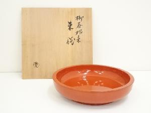 初瀬川柳菴造　平鉢（共箱）